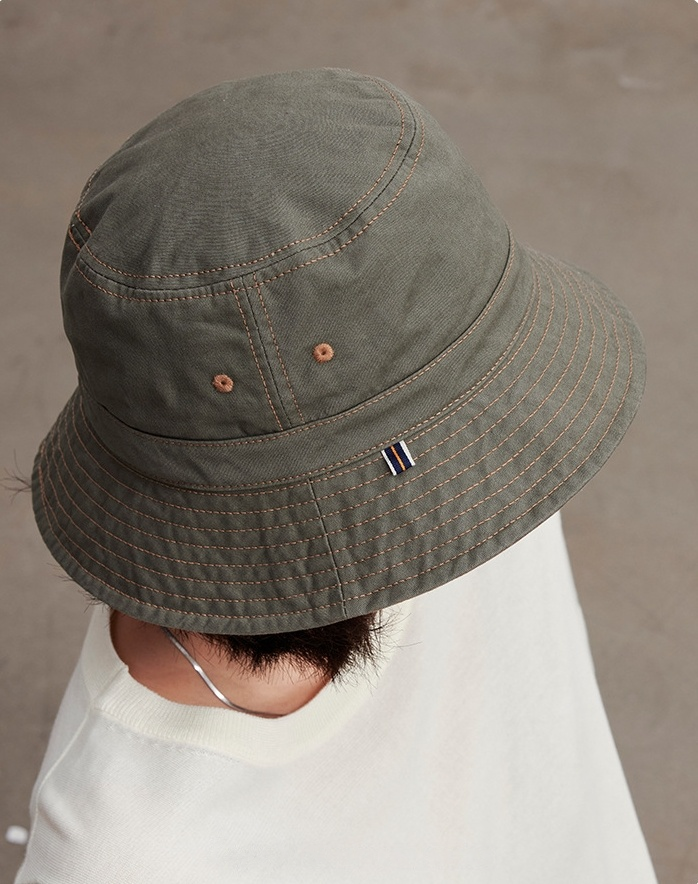 Cotton Bucket Hat–Cotton Wide Brim Hat, Dual-Color, Two-Way Wear - OESLO