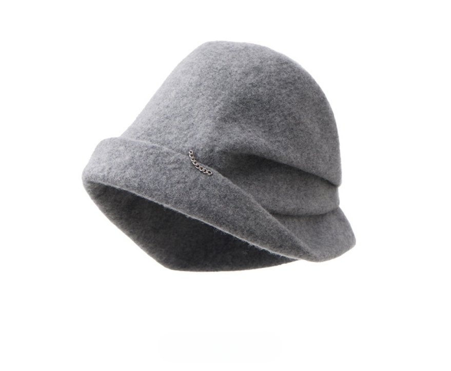 Cozy Fluffy Bucket Hat - 100% Wool Fuzzy Bucket Hat - AOA Fashion Accessories