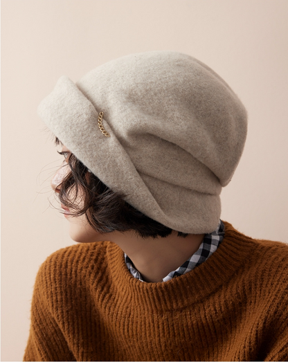 Cozy Fluffy Bucket Hat - 100% Wool Fuzzy Bucket Hat - OESLO