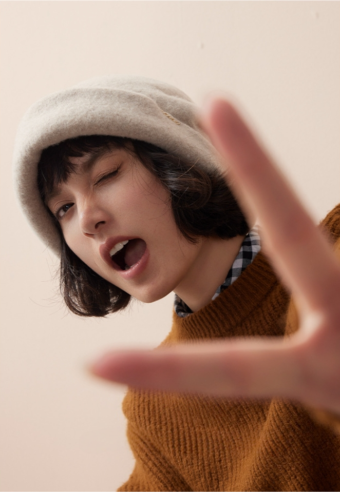Cozy Fluffy Bucket Hat - 100% Wool Fuzzy Bucket Hat - OESLO