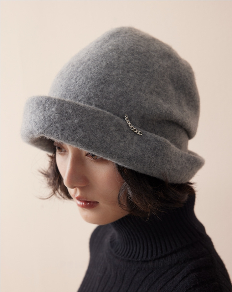Cozy Fluffy Bucket Hat - 100% Wool Fuzzy Bucket Hat - OESLO