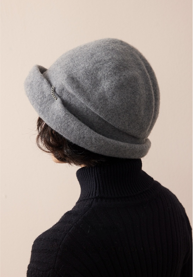 Cozy Fluffy Bucket Hat - 100% Wool Fuzzy Bucket Hat - OESLO