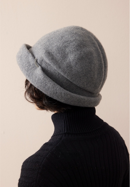 Cozy Fluffy Bucket Hat - 100% Wool Fuzzy Bucket Hat - OESLO