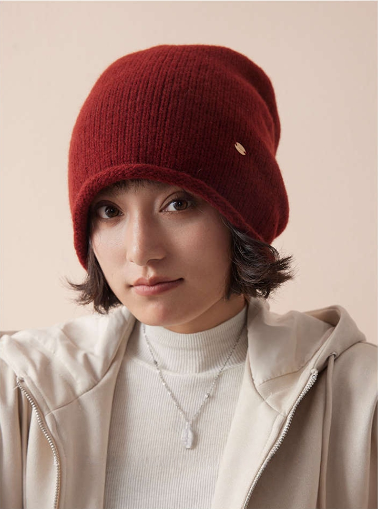 Cozy Knitted Hat  - 100% Wool Knit Hat (Multiple Colors) - AOA Fashion Accessories