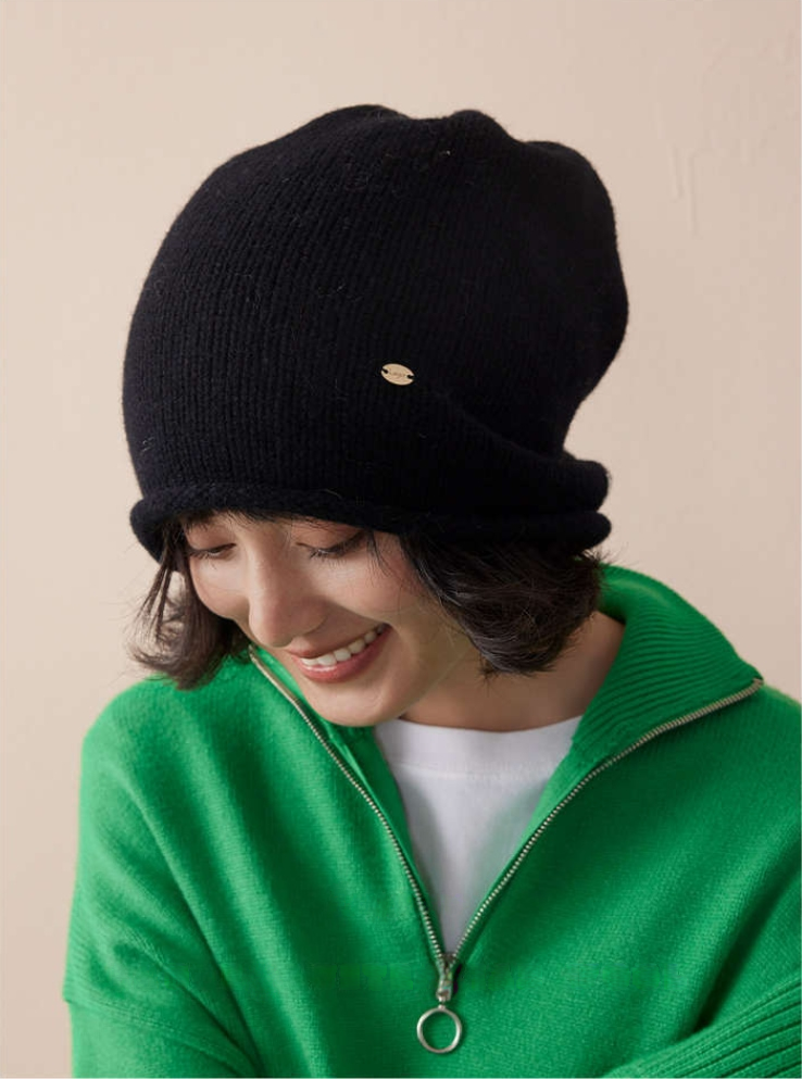 Cozy Knitted Hat  - 100% Wool Knit Hat (Multiple Colors) - AOA Fashion Accessories