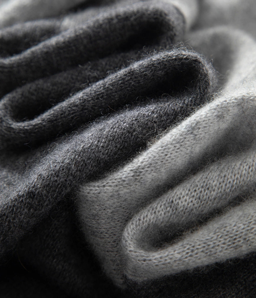 컬러블록 캐시미어 스카프 – 부드럽고 따뜻한 미니멀 스타일 | 다양한 색상