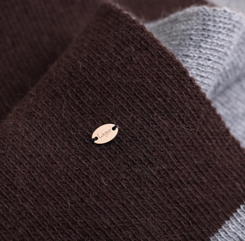 Modern Two-Tone Knitted Scarf for Women & Men | Multiple Colors