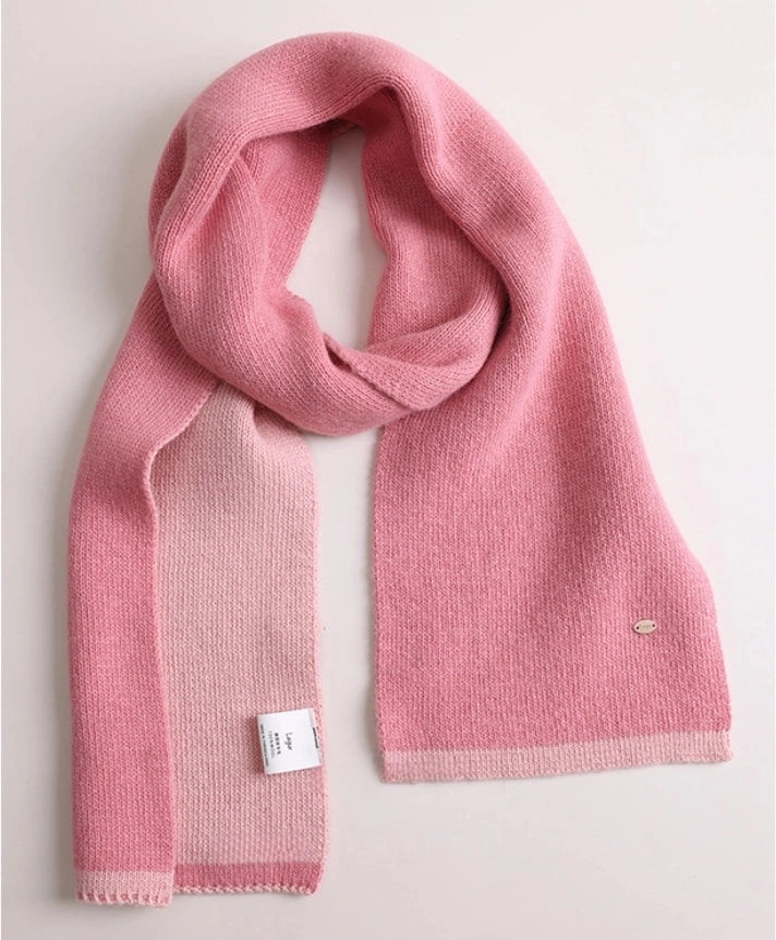 Modern Two-Tone Knitted Scarf for Women & Men | Multiple Colors