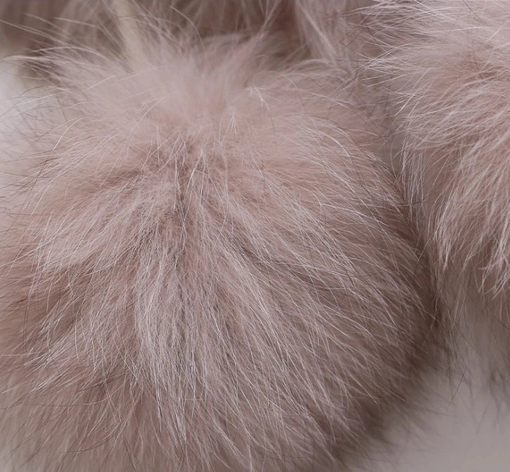 Reversible Fox & Rex Rabbit Fur Scarf | Multiple Colors OESLO