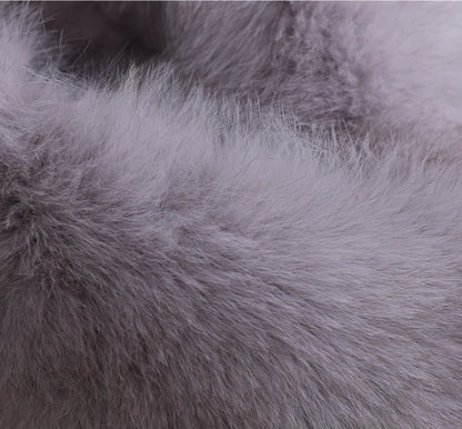Reversible Fox & Rex Rabbit Fur Scarf | Multiple Colors OESLO