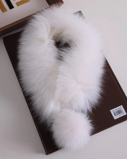 Reversible Fox & Rex Rabbit Fur Scarf | Multiple Colors OESLO