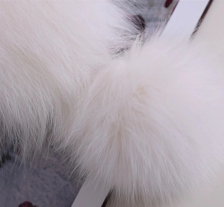 Reversible Fox & Rex Rabbit Fur Scarf | Multiple Colors OESLO