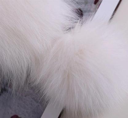 Reversible Fox & Rex Rabbit Fur Scarf | Multiple Colors OESLO