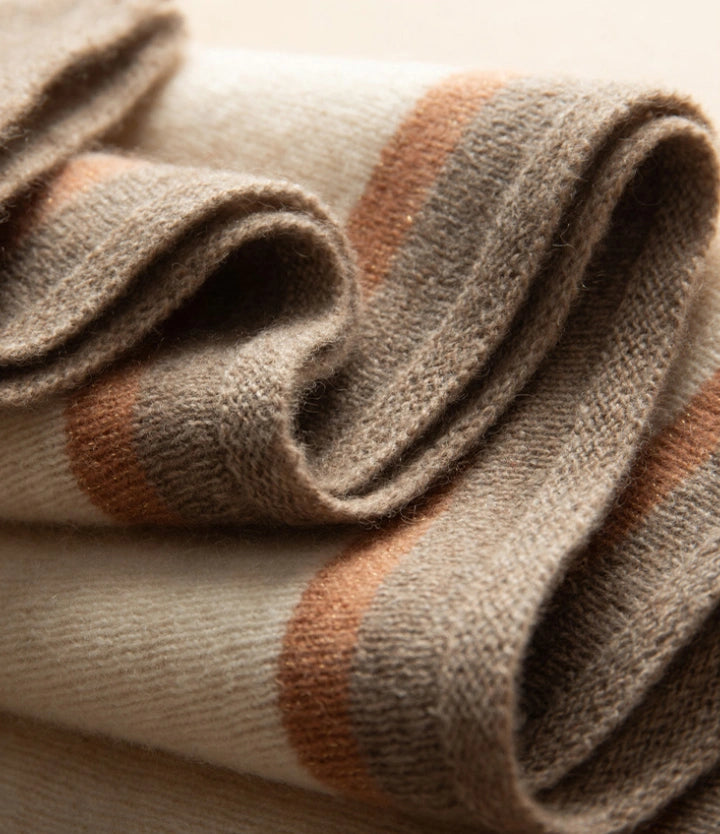 Luxury Cashmere Scarf – Artistic Geometric Design | Multiple Colors