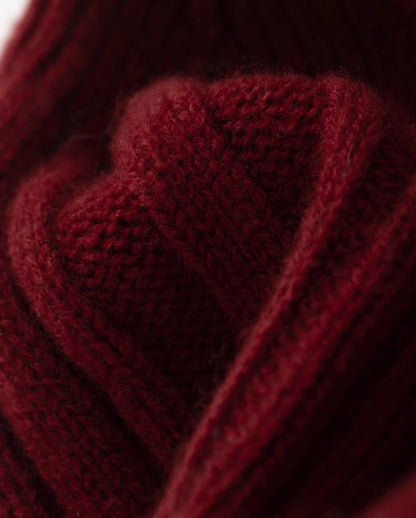 Wool Knit Hat — Elegant Striped Beret for Women | Multiple Colors