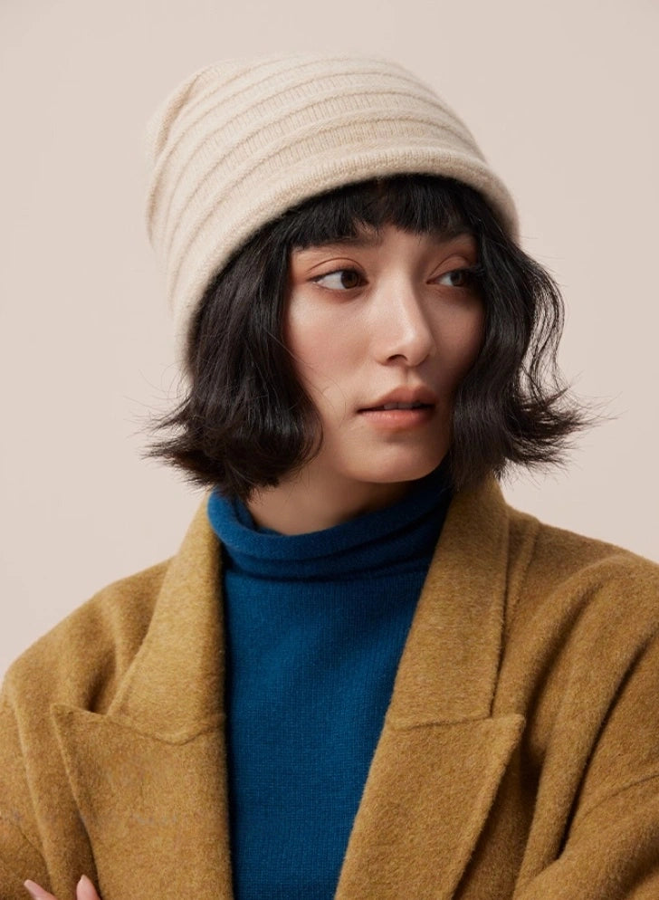 100% Cashmere Beanie Hat for Men & Women | Multiple Colors
