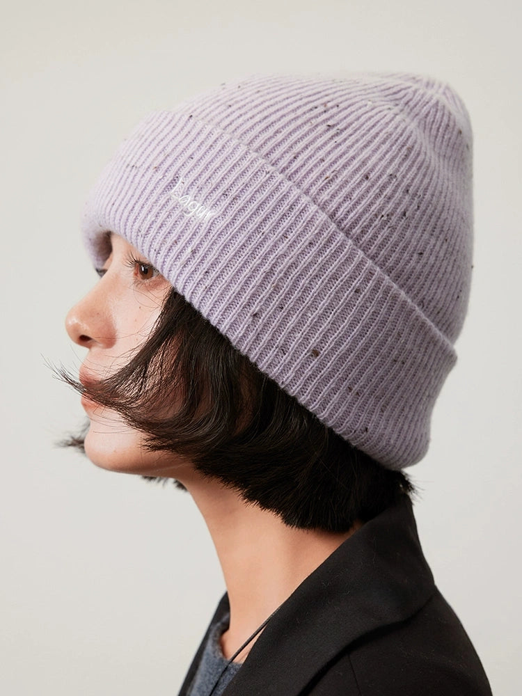 Merino Wool Beanie - Snow Mist Speckled Design | Multiple Colors