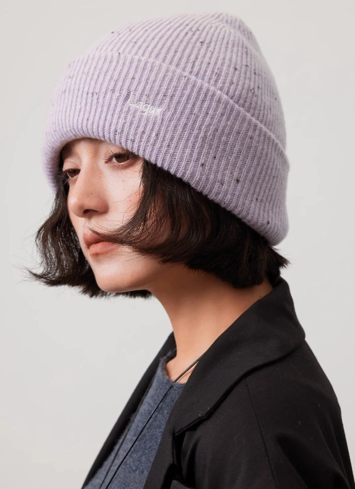 Merino Wool Beanie - Snow Mist Speckled Design | Multiple Colors