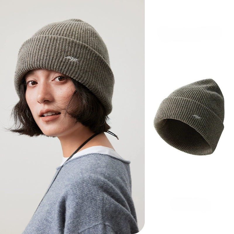 Merino Wool Beanie - Snow Mist Speckled Design | Multiple Colors