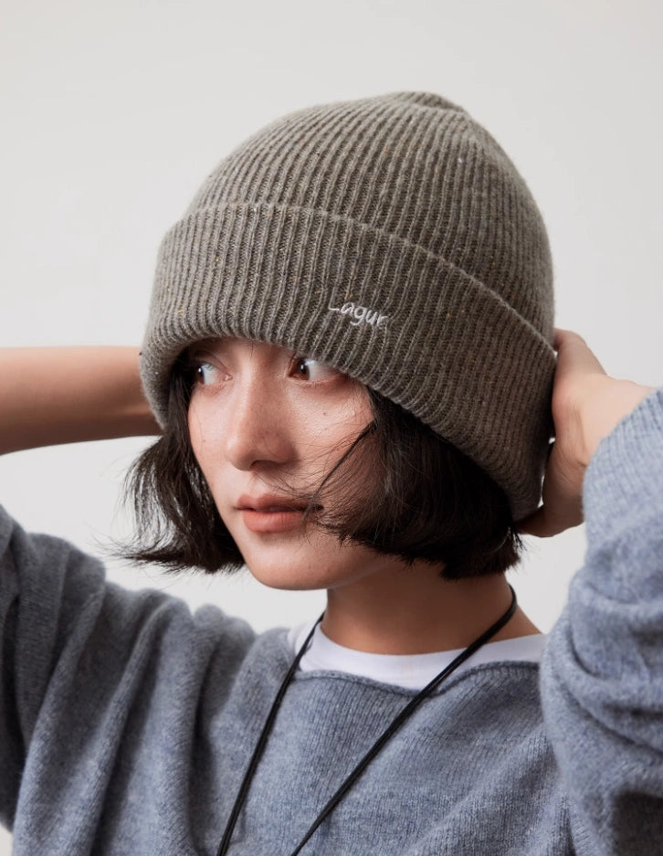 Merino Wool Beanie - Snow Mist Speckled Design | Multiple Colors