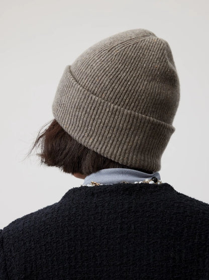 Merino Wool Beanie - Snow Mist Speckled Design | Multiple Colors