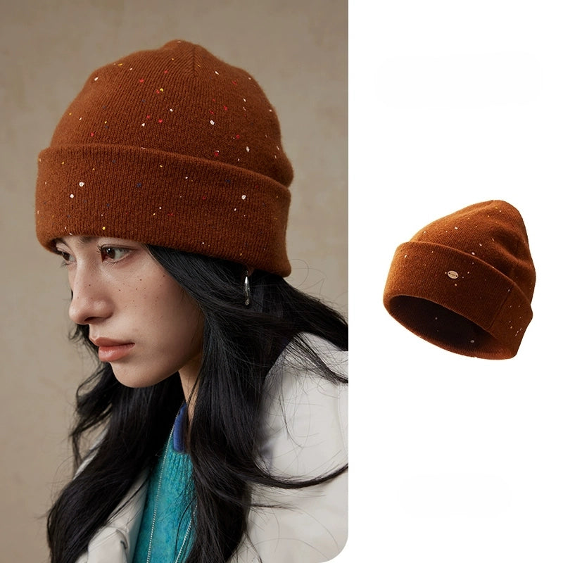 Multicolor Speckled Merino Wool Beanie | Multiple Colors