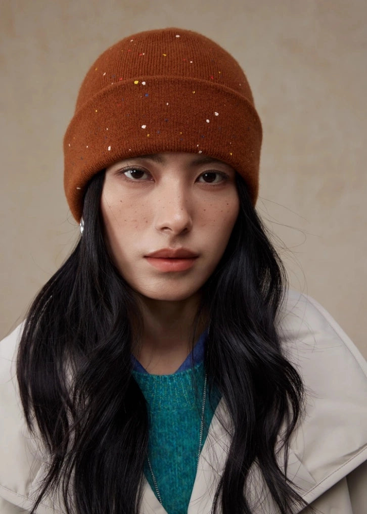 Multicolor Speckled Merino Wool Beanie | Multiple Colors