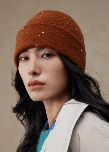 Multicolor Speckled Merino Wool Beanie | Multiple Colors