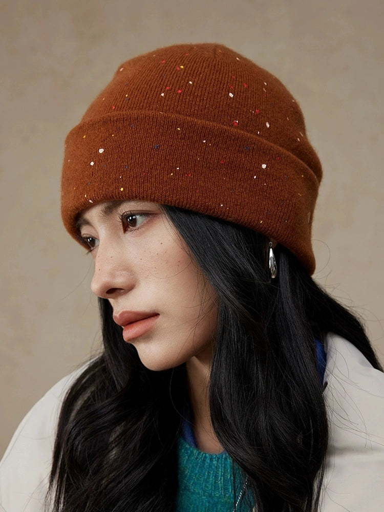 Multicolor Speckled Merino Wool Beanie | Multiple Colors