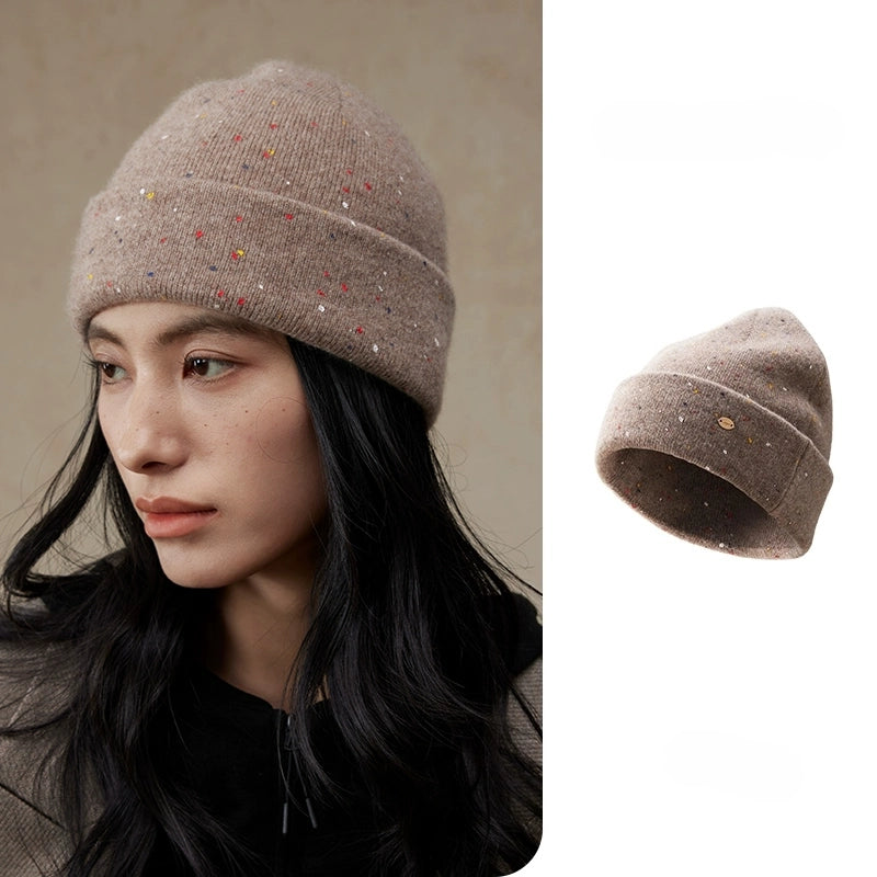 Multicolor Speckled Merino Wool Beanie | Multiple Colors
