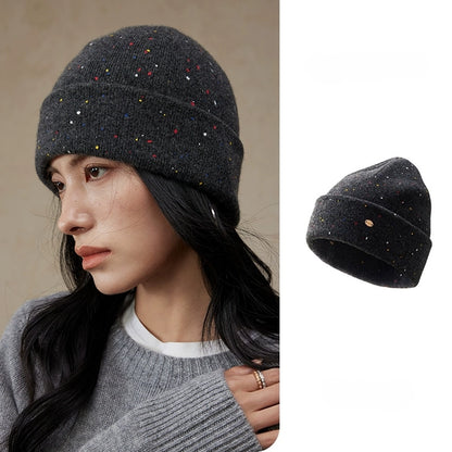 Multicolor Speckled Merino Wool Beanie | Multiple Colors