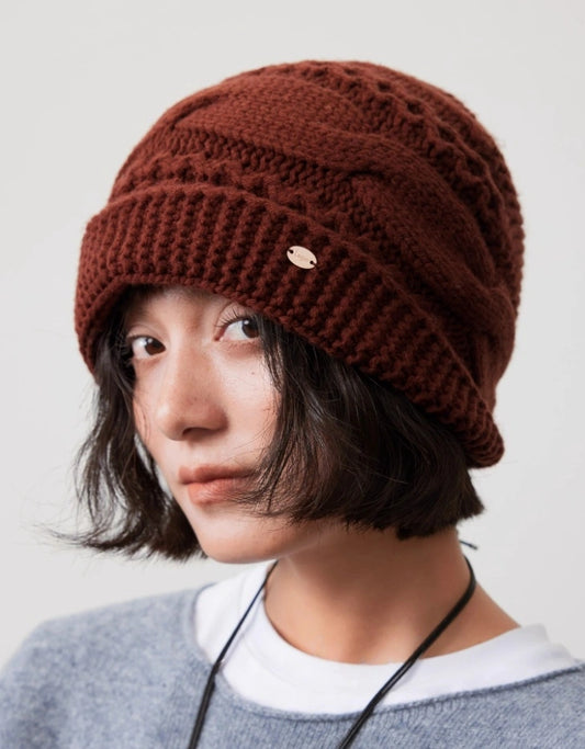 Wool Cable Knit Beanie – Timeless Vintage Warmth | Multiple Colors