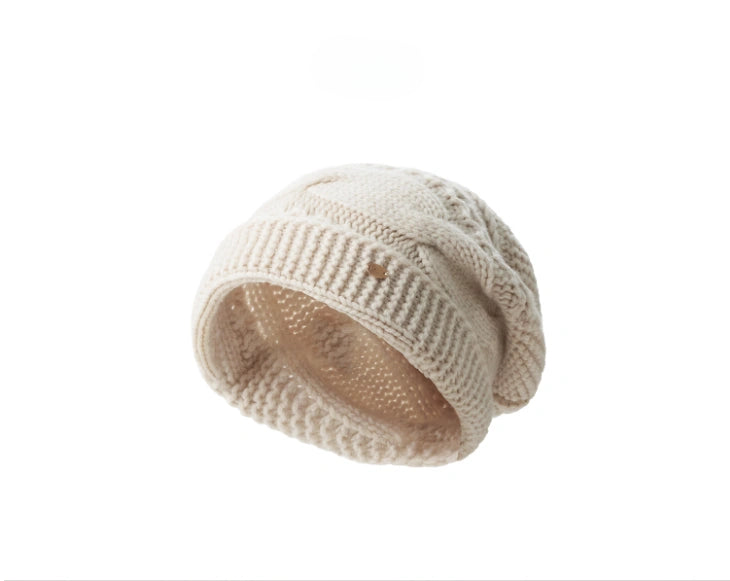 Wool Cable Knit Beanie – Timeless Vintage Warmth | Multiple Colors