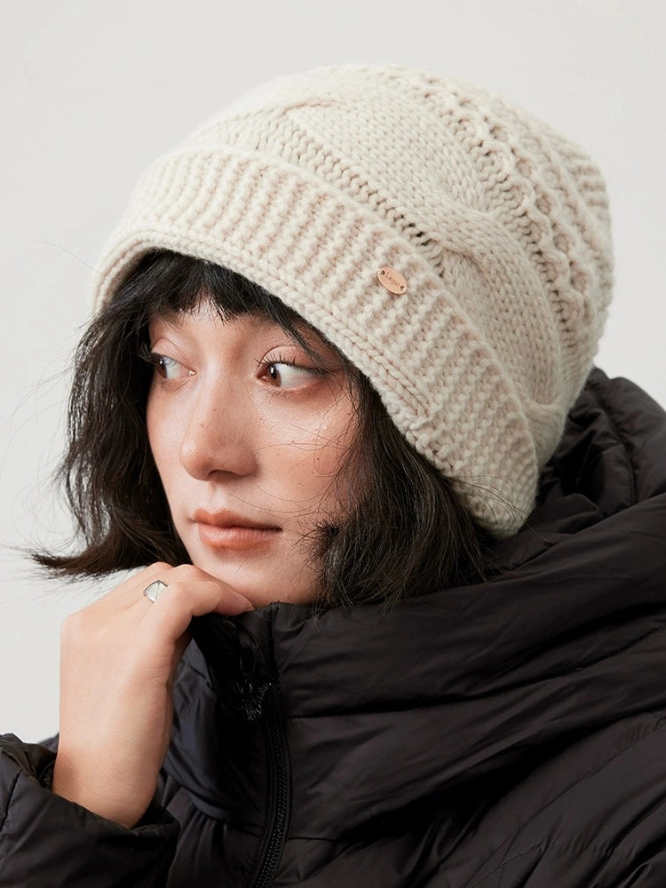 Wool Cable Knit Beanie – Timeless Vintage Warmth | Multiple Colors