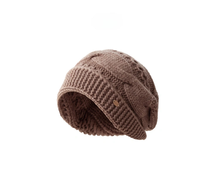 Wool Cable Knit Beanie – Timeless Vintage Warmth | Multiple Colors