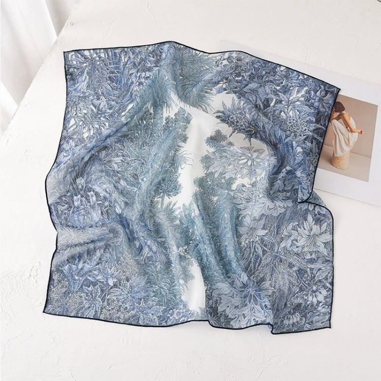 Square Scarf - Vintage Floral Lightweight Scarves - AOA Fashion Accessories