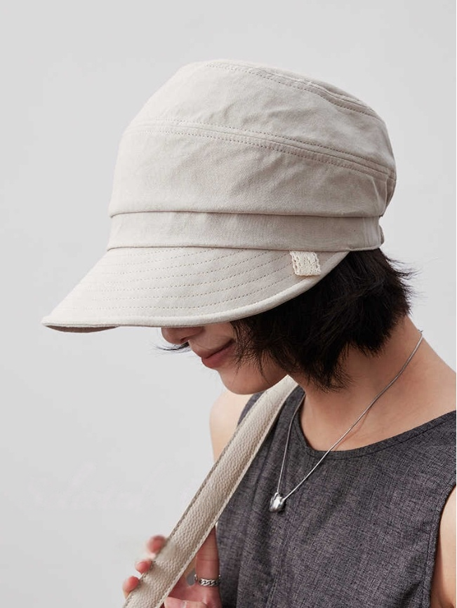 Simple Pure Cotton Baseball Cap - Sun Protection Hat - AOA Fashion Accessories