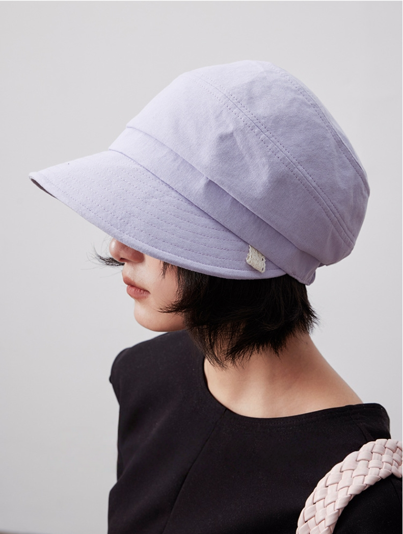 Simple Pure Cotton Baseball Cap - Sun Protection Hat - AOA Fashion Accessories