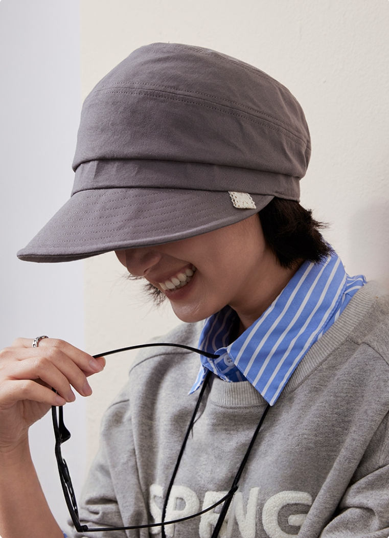 Simple Pure Cotton Baseball Cap - Sun Protection Hat - AOA Fashion Accessories