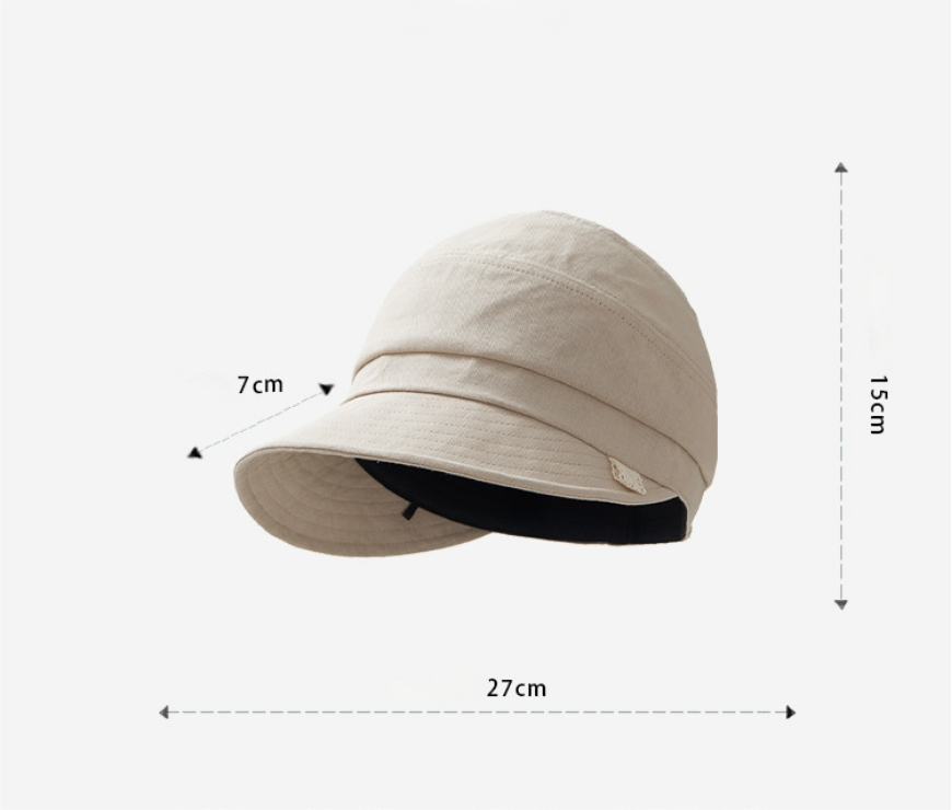Simple Pure Cotton Baseball Cap - Sun Protection Hat - AOA Fashion Accessories