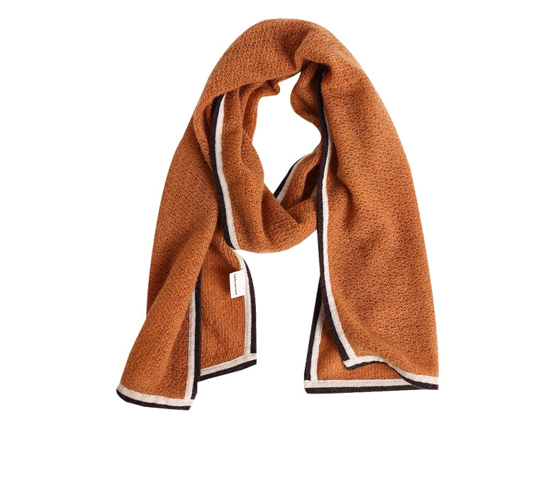 Soft Cashmere Scarf – Contrast Edge Design | Multiple Colors