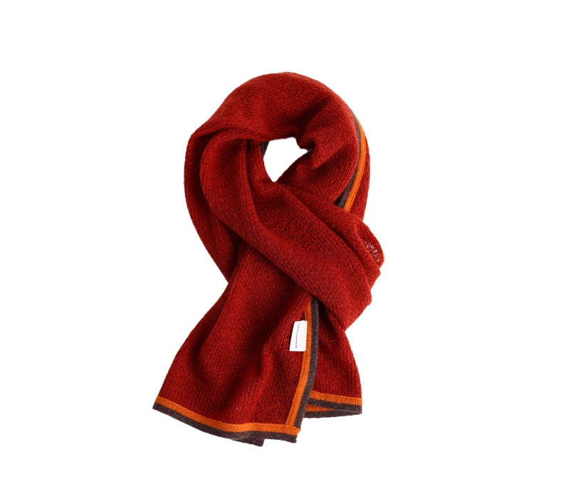 Soft Cashmere Scarf – Contrast Edge Design | Multiple Colors