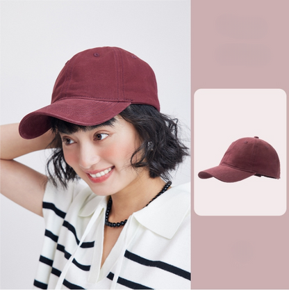 Solid Color Versatile Baseball Cap |  Unisex Casual Hat - AOA Fashion Accessories