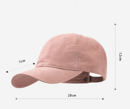 Solid Color Versatile Baseball Cap |  Unisex Casual Hat - AOA Fashion Accessories
