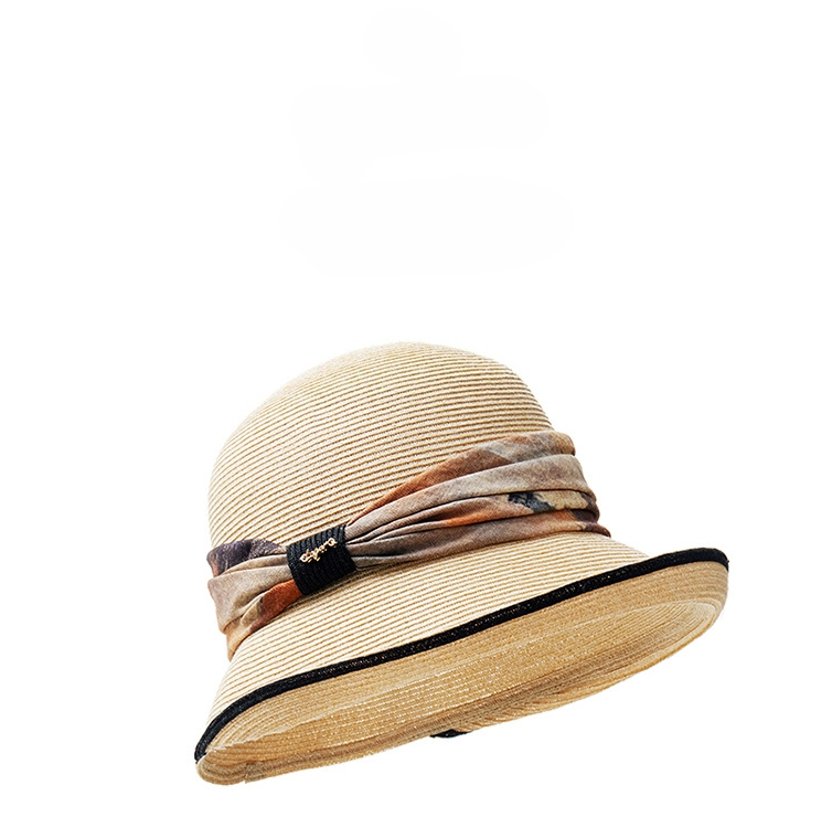 Straw Bucket Hat - Sunshade Sun Hat - AOA Fashion Accessories