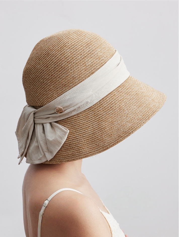 Women's Fashion Large Eaves Sunscreen Straw Hat - AOA Fashion Accessories