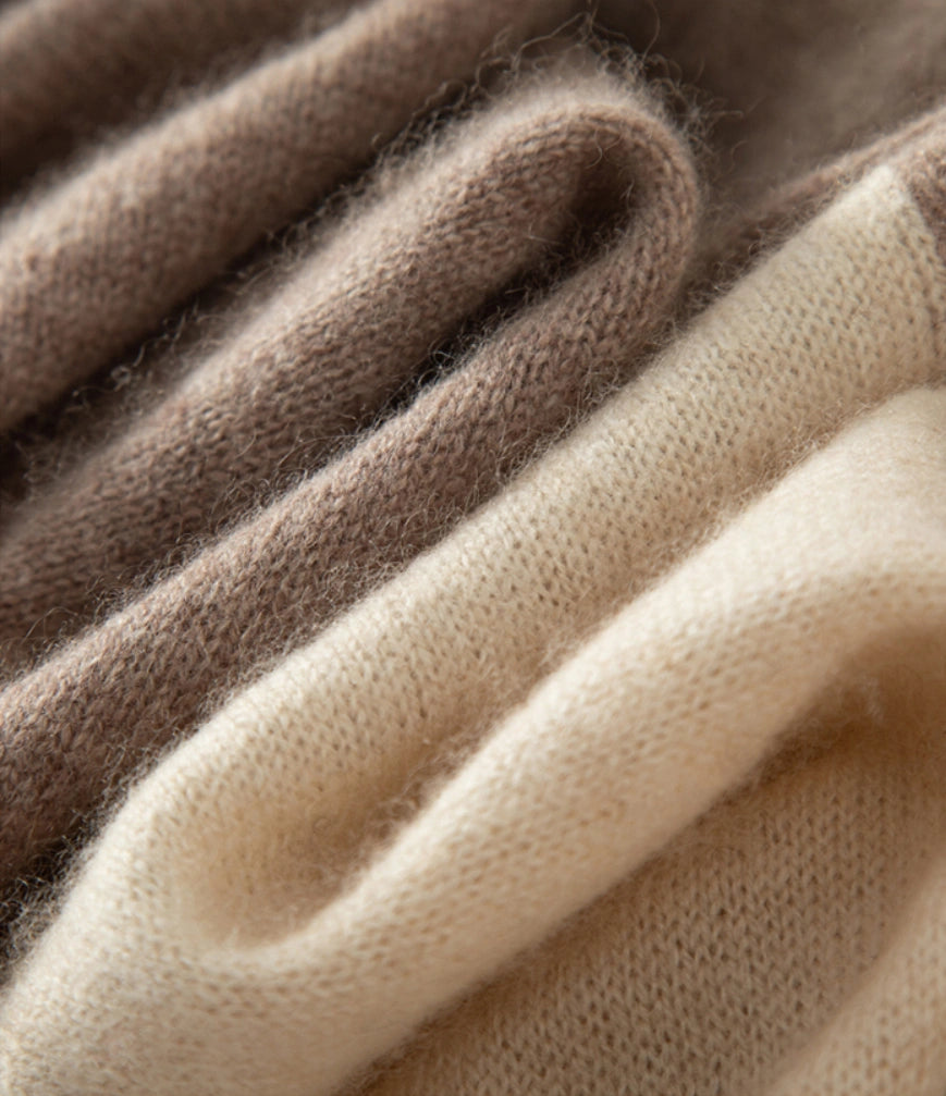 컬러블록 캐시미어 스카프 – 부드럽고 따뜻한 미니멀 스타일 | 다양한 색상