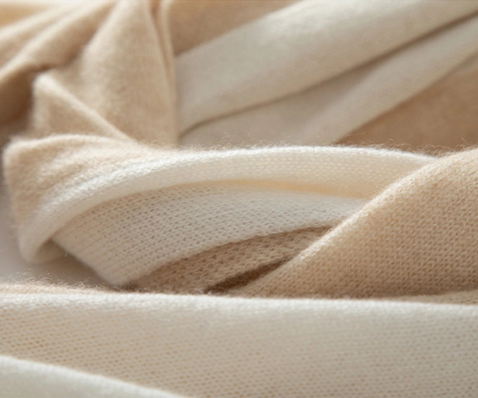 컬러블록 캐시미어 스카프 – 부드럽고 따뜻한 미니멀 스타일 | 다양한 색상