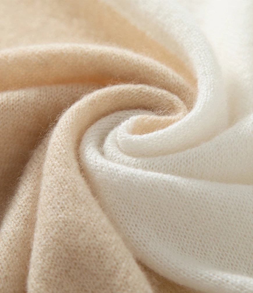 컬러블록 캐시미어 스카프 – 부드럽고 따뜻한 미니멀 스타일 | 다양한 색상