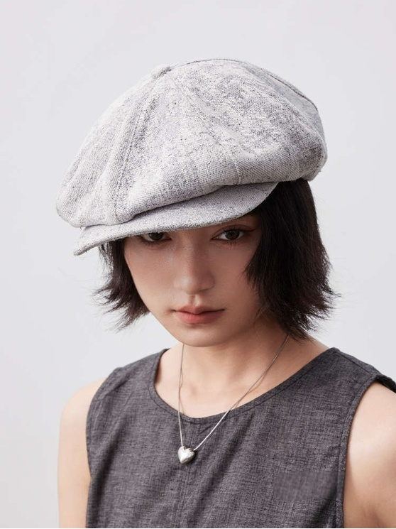 Vintage Cotton Beret Hat – Soft Stylish Beret Cap - AOA Fashion Accessories